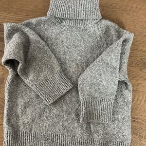 Zara kids Heather Gray Turtleneck Sweater